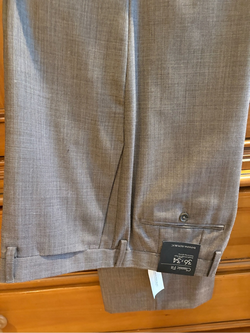 Banana Republic Men's Dress Pants in Light Brown Tweed